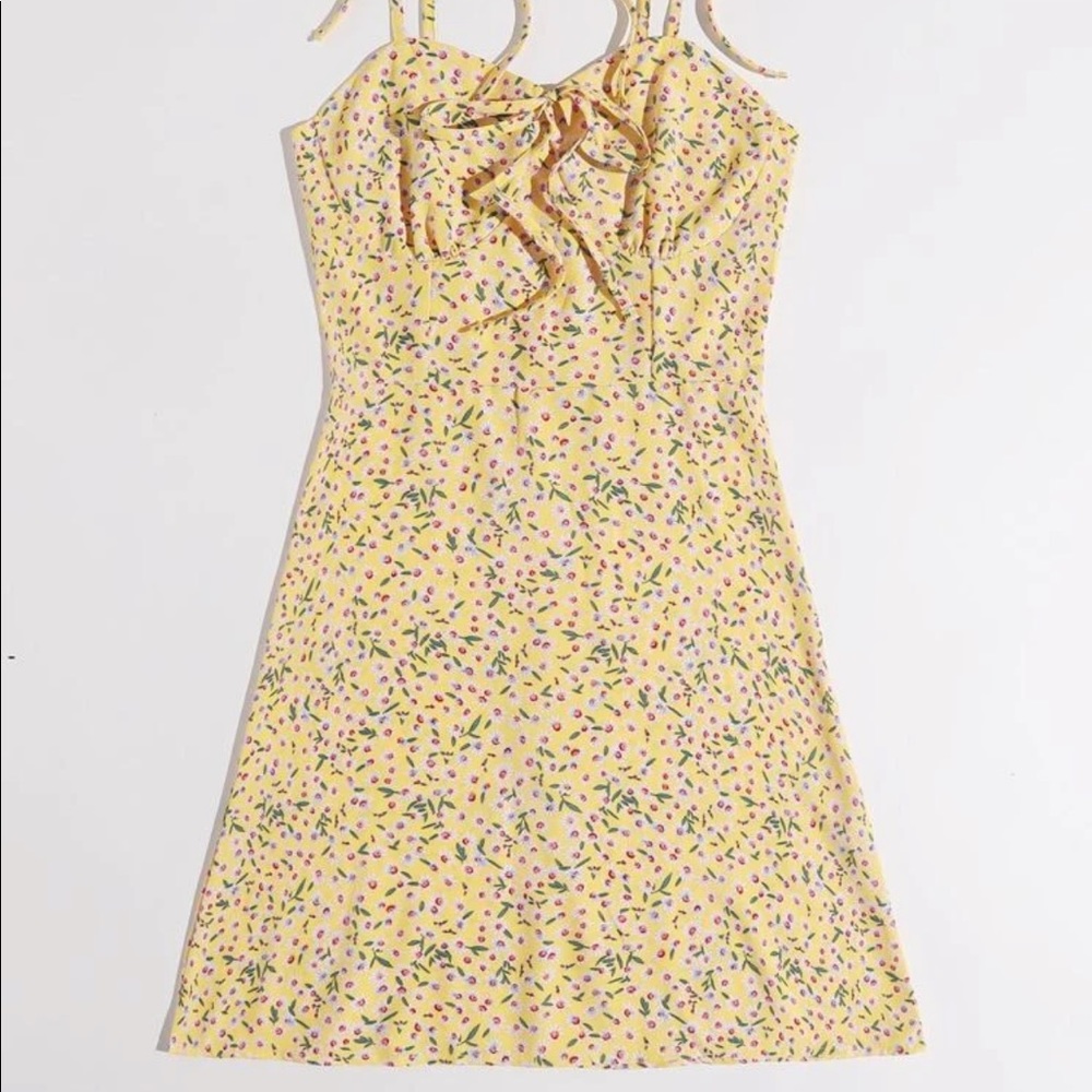 Yellow cami dress
